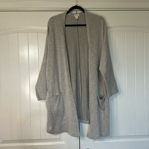 Donni,Anthropologie Brand,Gray Pin Stripe Cardigan.Size OSFA.Minimalist.Layering